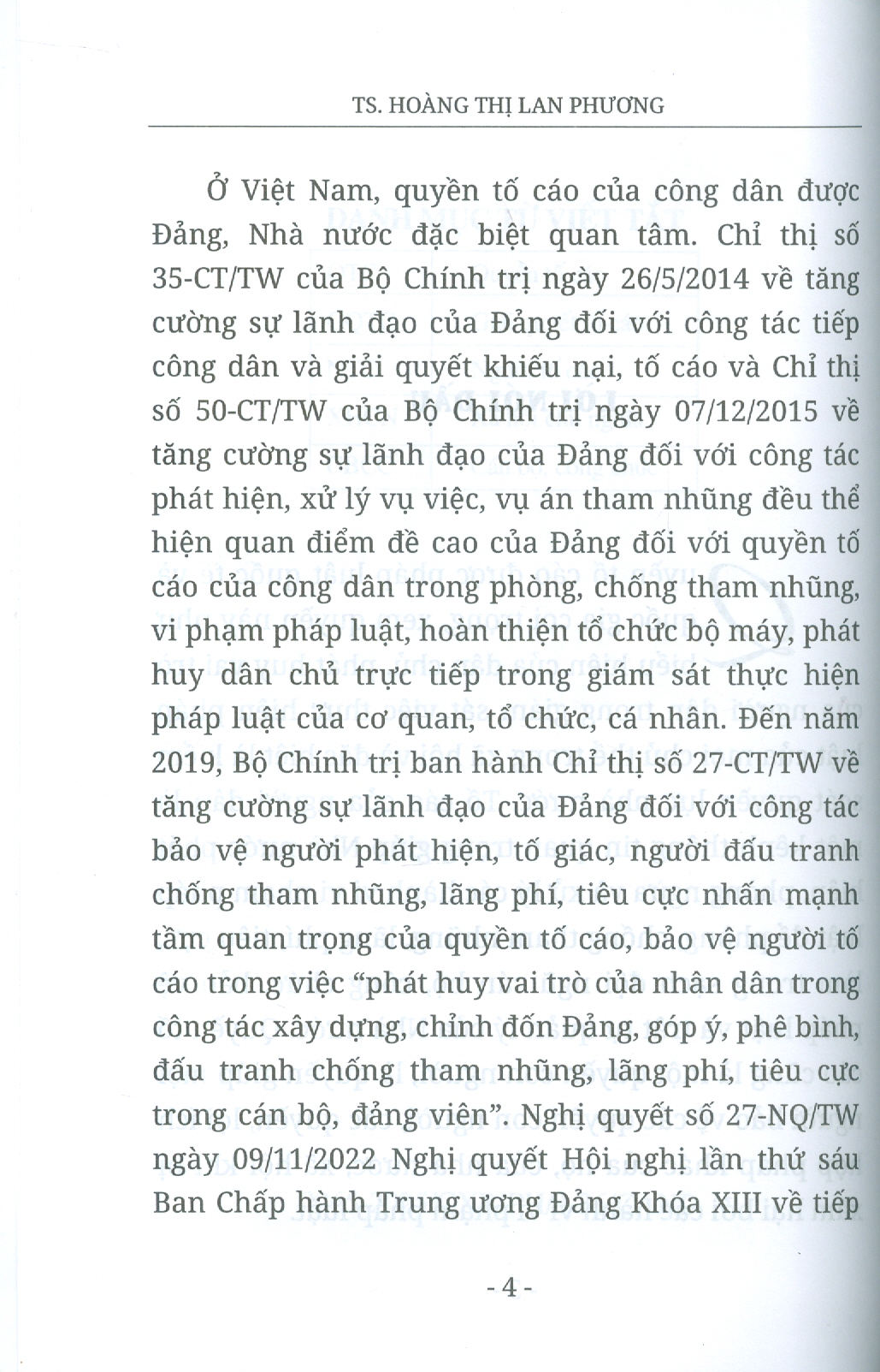 Quyền Tố Cáo Của Công Dân Theo Pháp Luật Việt Nam (Sách Chuyên Khảo)