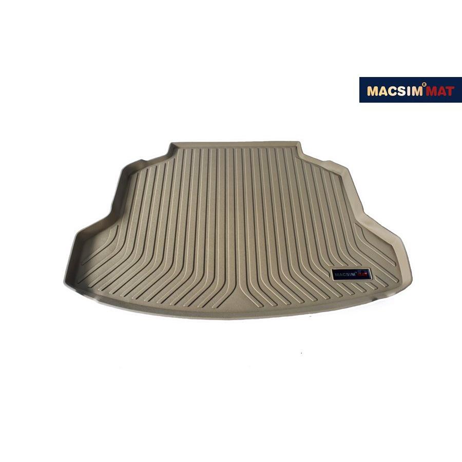 Thảm lót cốp xe ô tô Honda CRV 2012-2017 nhãn hiệu Macsim chất liệu TPV cao cấp màu be