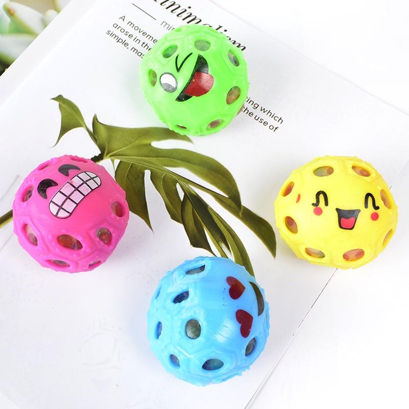 Quả Bóng Lưới Gudetama Squishy Bóp Trút Giận Hình Mặt Cười Nhiều Màu Mesh Squishy Ball đáng yêu mochi slime