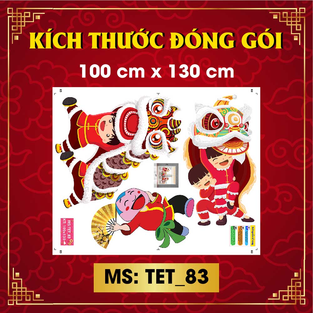 Decal trang trí tết combo số 21