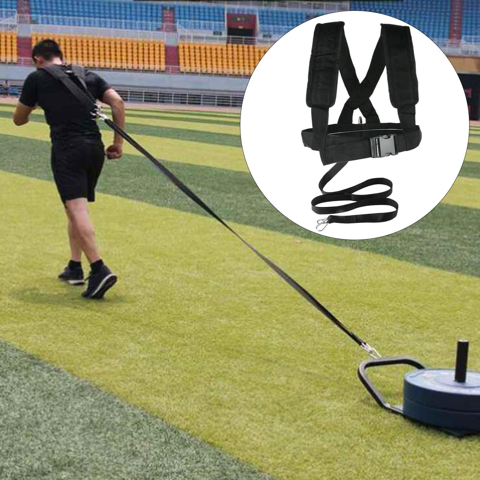 Tàu kéo xe kéo kéo dây nịt với Y Hình dạng dây đeo kéo dây đeo Sled Sled Workout khai thác