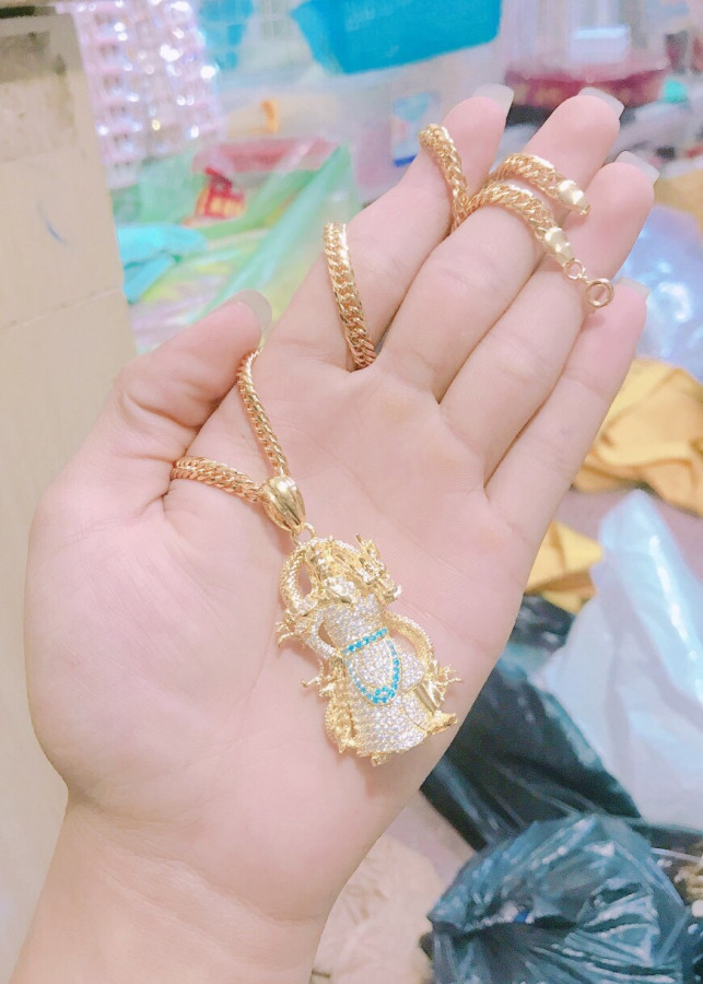 DÂY chuyền nam kiểu lặc mặt quan công