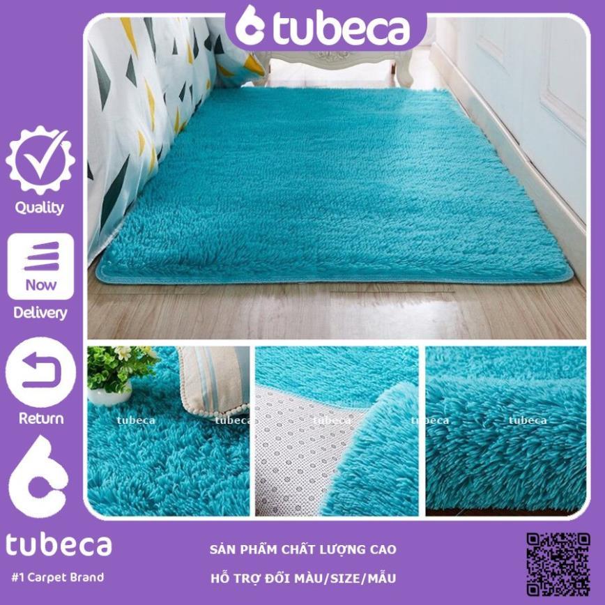 Thảm Lông Xù Trải Sàn Phòng Khách | Màu Tím | Loại 1 | Dày 3 Lớp | 2m x 1m6 | TUBECA
