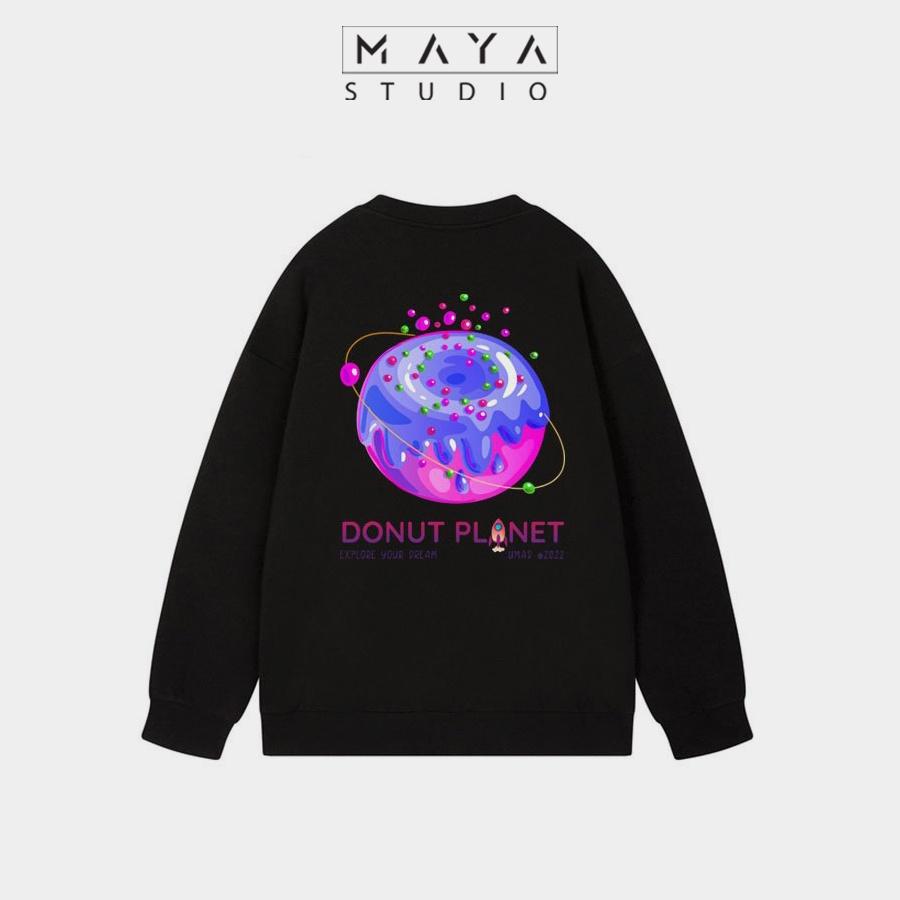 Áo Sweater MAYA Album SPACE form rộng Unisex phong cách hiện đại trẻ trung phù hợp đi học đi chơi