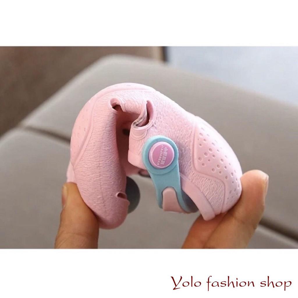 SUN1_Dép sục tập đi hình cá sấu dễ thương siêu mềm êm chân cho bé