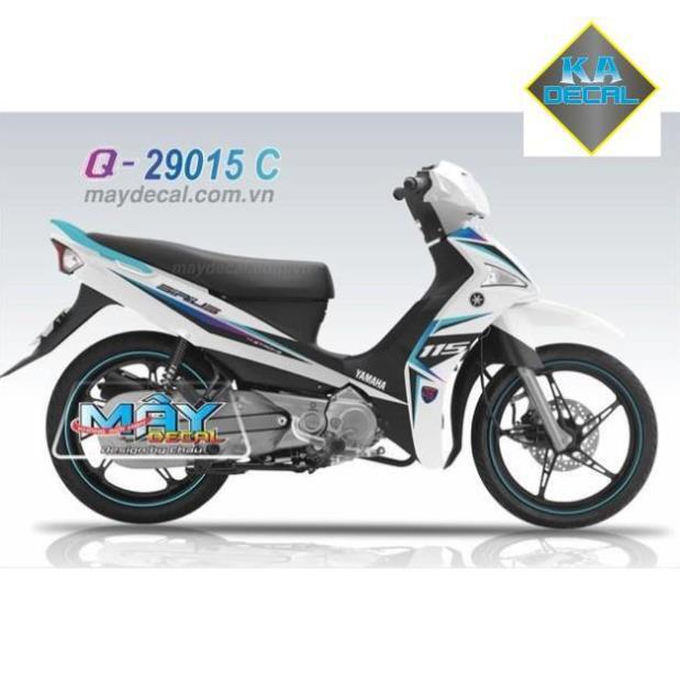 Tem rời sirius fi phiên bản kỉ niệm,decal trong dán xe trắng hoặc bạc