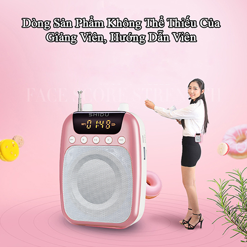 Máy trợ giảng không dây SHIDU kết nối bằng tần số cao cấp, mic trợ giảng cho giáo viên và hướng dẫn viên du lịch, loa trợ giảng cài áo tiện lợi, Hàng nhập khẩu