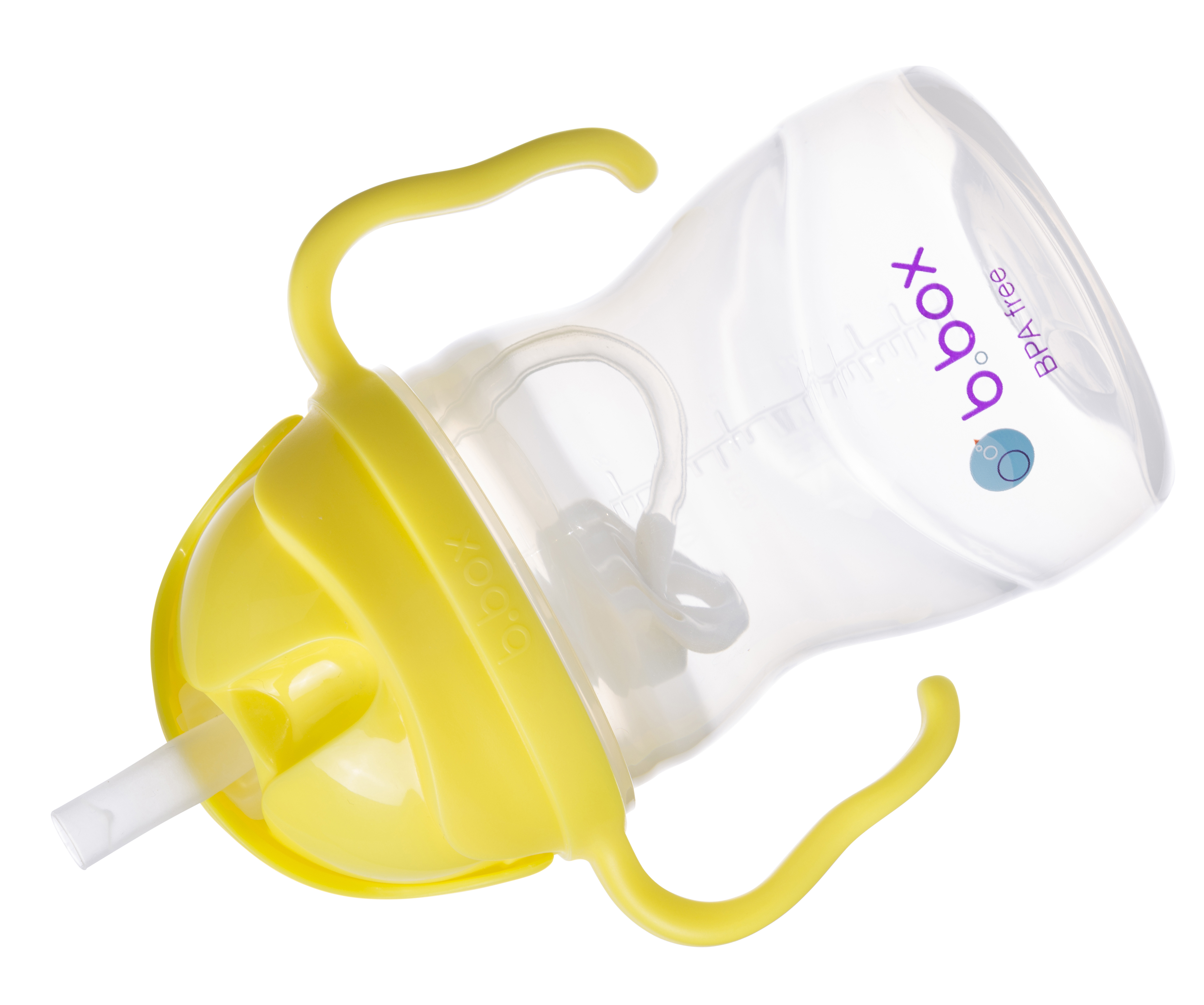 B.box Bình nước 360 độ cho bé tập uống nước 240ml - Vàng Chanh