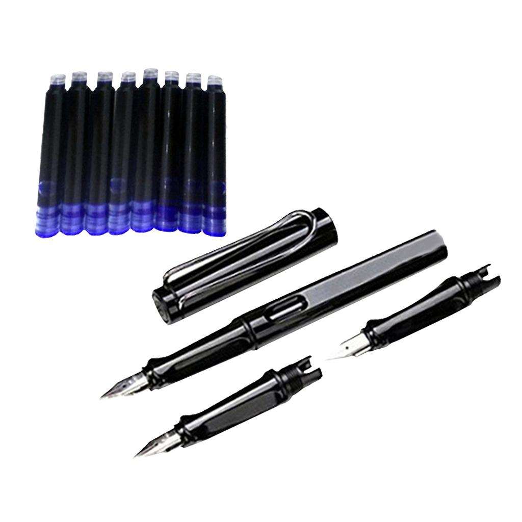 Fountain Pen 0.5mm 0.38mm Nibs With Ink Refill Office School Stationery