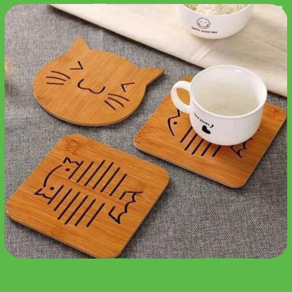 Rế lót nồi, ly bằng gỗ sang trọng