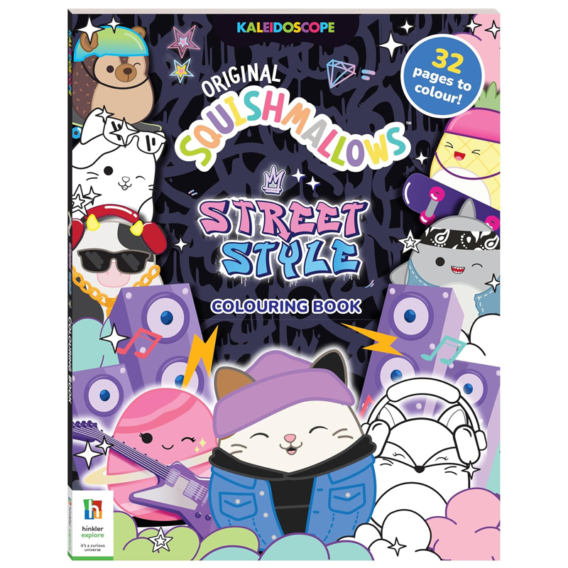 Sách Squishmallow Street Style Colouring Book