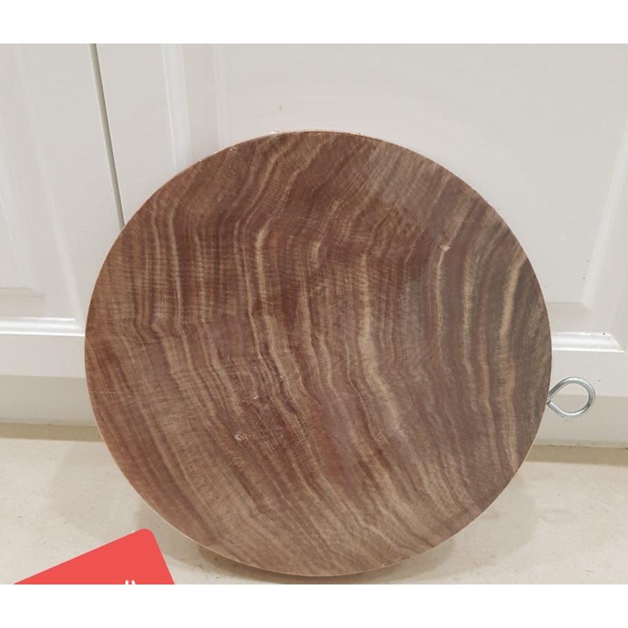 Thớt gỗ nghiến 100% siêu bền đk 35cm dày 4cm