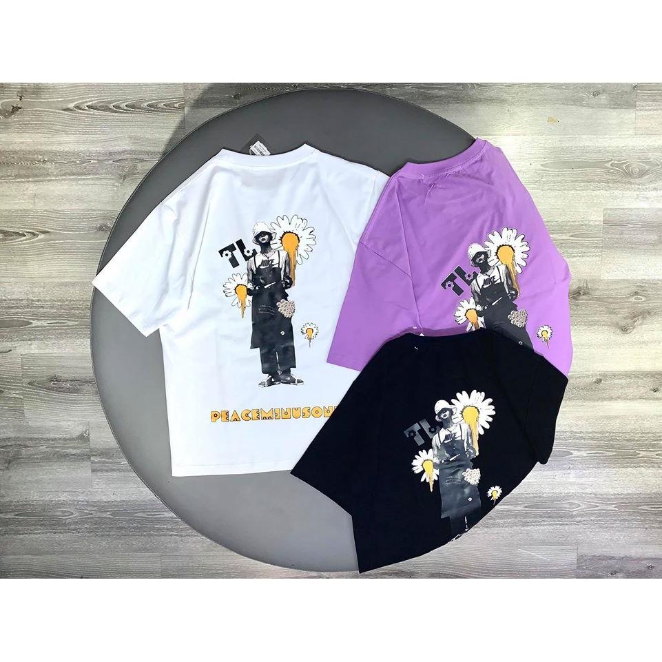 Áo Thun Cotton Nam Nữ Hoa Cúc G Dragon Unisex