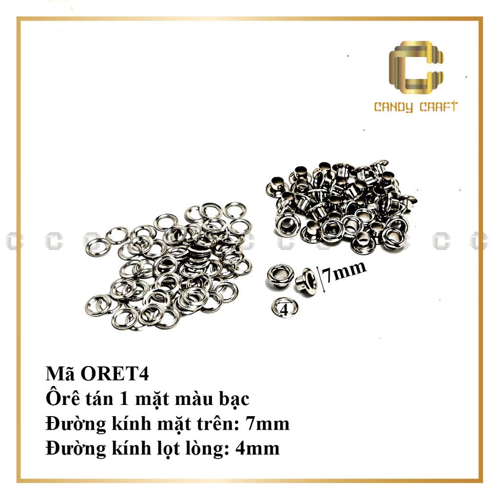 Mắt cáo (ôrê) 1 mặt tán size 4mm-6mm(bịch 10 bộ)