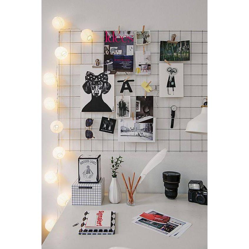 Lưới sắt decor treo ảnh - Tặng kèm móc treo