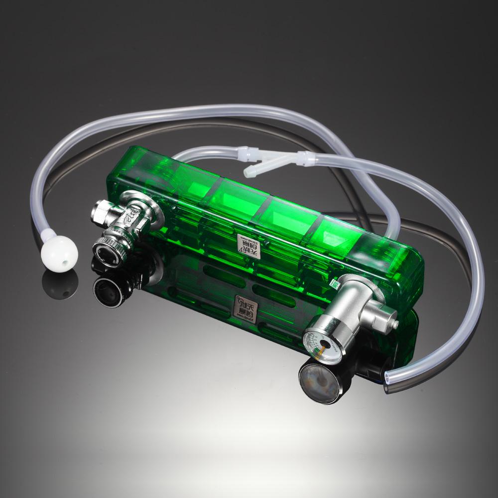 Bộ hệ thống máy tạo CO2 tự làm với bộ đo áp suất cho bể cá