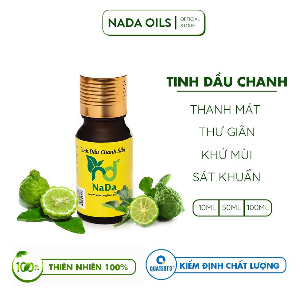 Tinh dầu chanh sần nguyên chất Nada