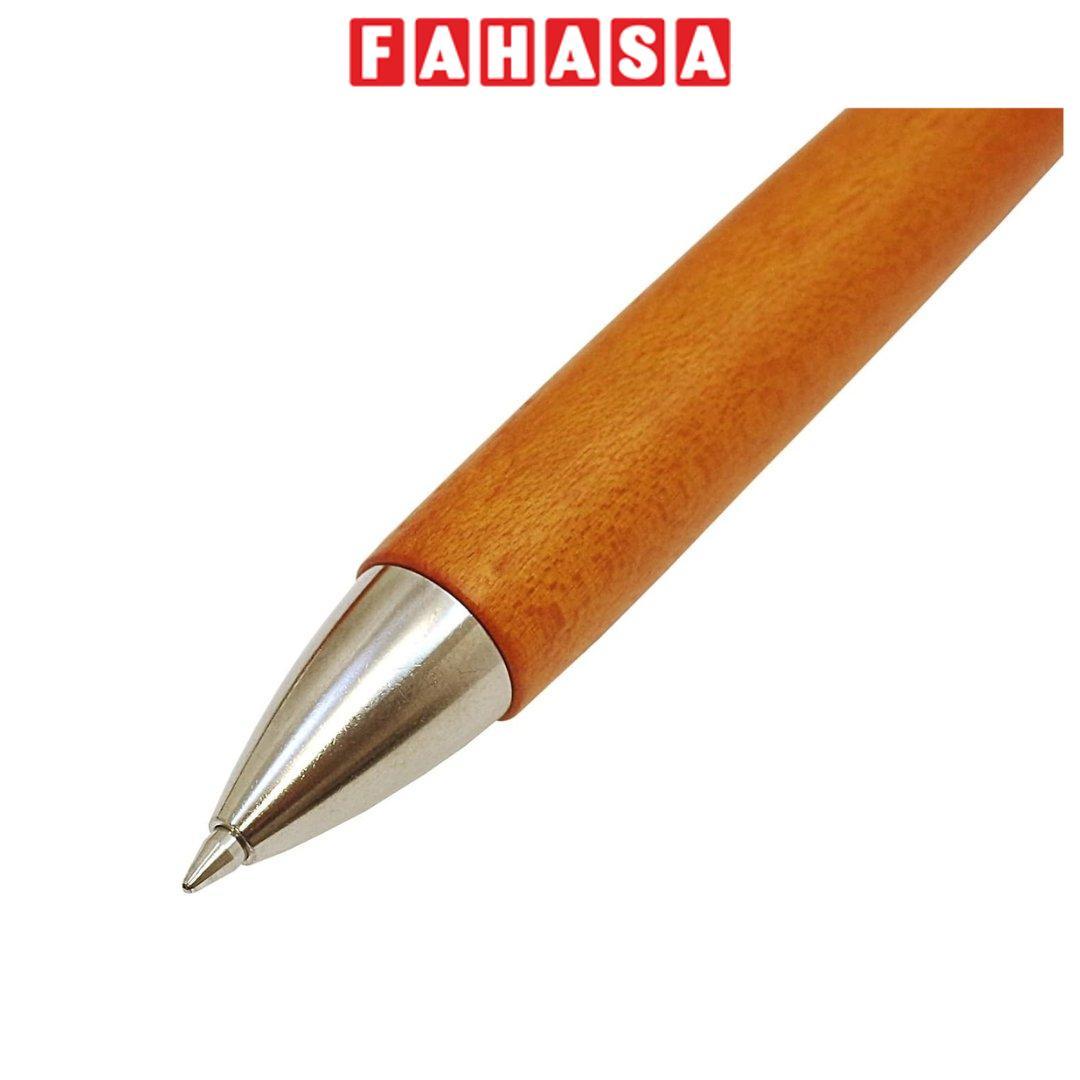 Bút Bi Ký Legno 0.7 mm - Pilot BLE-1SK-BN - Mực Đen - Thân Gỗ Nâu Kèm Hộp Ngũ Hành Và Túi