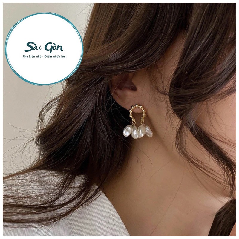Bông tai ngọc trai chùm cao cấp SAIGON ACCESSORY