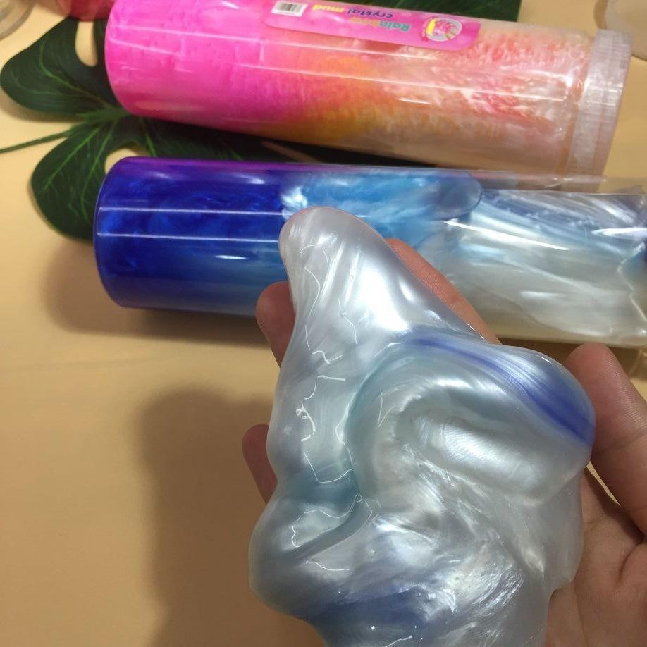 Slime mây BƠ SỮA CHAI TO 420ML mix 4 màu cực đẹp Đồ chơi hũ slam chất nhờn ma quái squishy