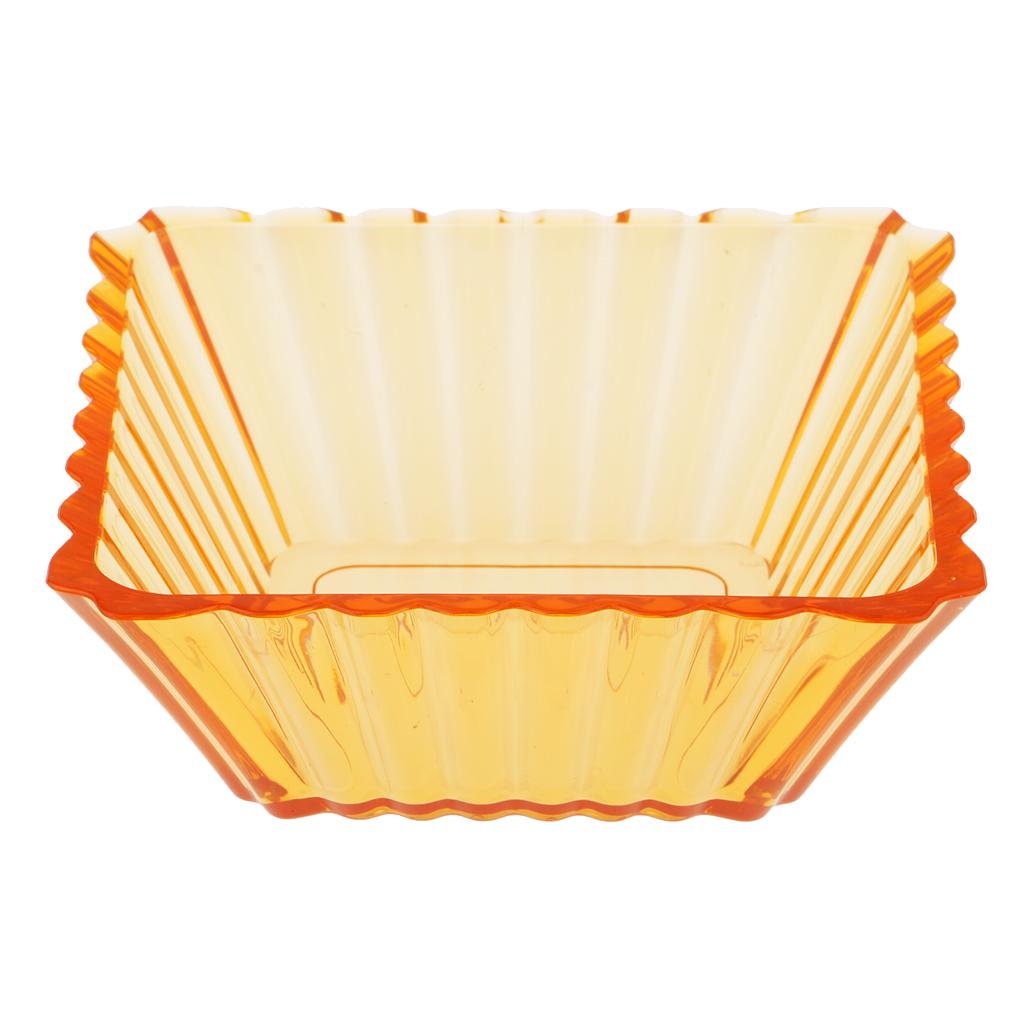 Transparent Acrylic Trapezoidal Bowl Tray Dishes Holder  for Party Fruit Salad Popcorn Chips Holding