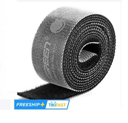 Dây Dán Velcro Tiện Dụng 5M Ugreen 40356 Màu Xám - Hàng Chính Hãng