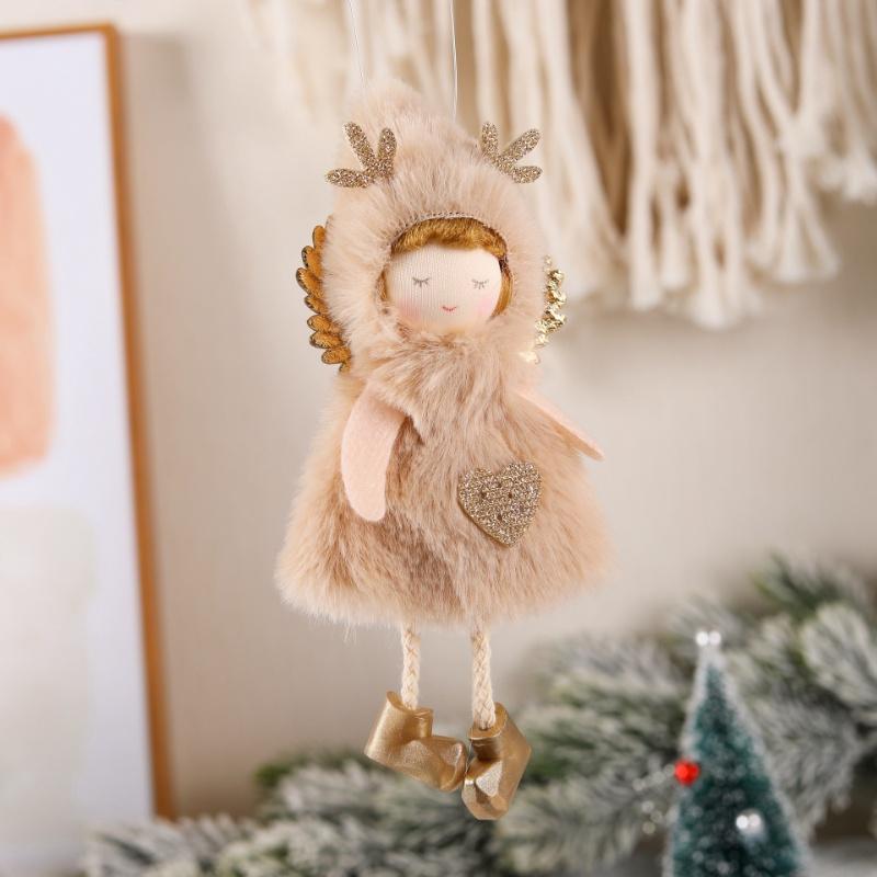 Phụ Kiện Trang Trí Cây Thông Giáng Sinh Hình Sừng Hươu Hoạt Hình Chất Lượng Cao DIY