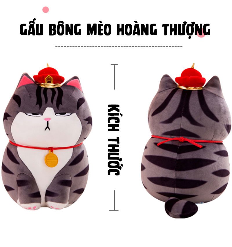 Gấu Bông Mèo Hoàng Thượng Cao Cấp