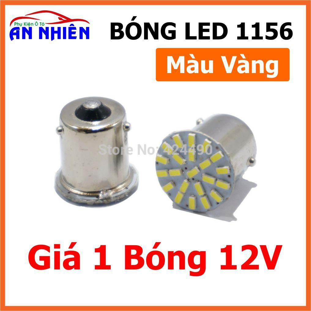 BÓNG ĐÈN LED XI NHAN, ĐÈN HẬU, PHANH, LÙI 22 LED Chân 1156 Hoặc 1157 Cho Xe Máy, Ô Tô 12V - 24V