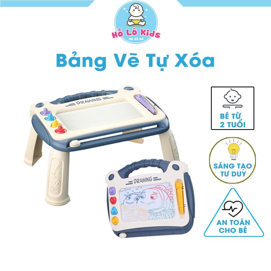 Bảng vẽ tự xóa sáng tạo thông minh có chân bàn tập vẽ cho bé Hồ Lô Kids