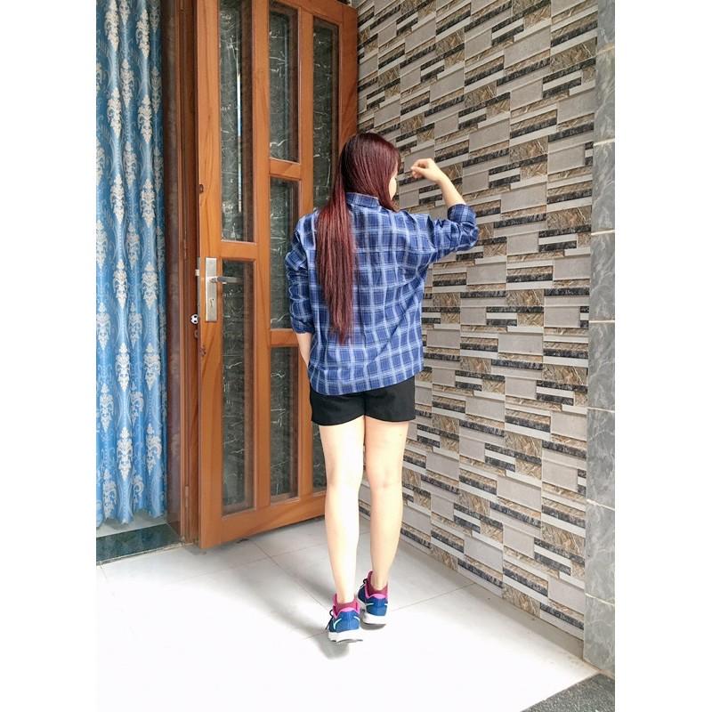 Áo sơ mi oversize caro