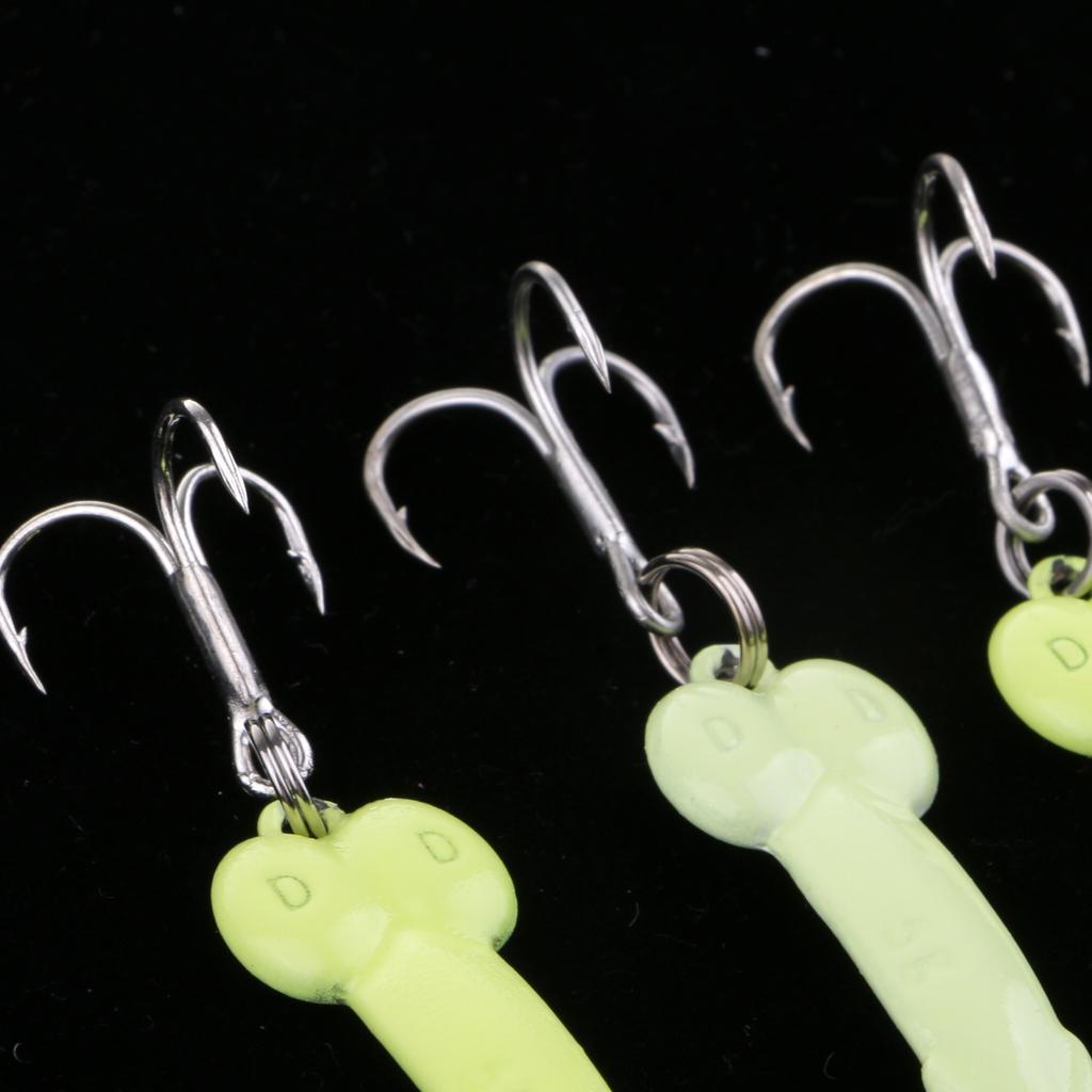 3Pcs 3.5cm Artificial Simulation Metal Sequins Metal Sequins Fishing Hooks