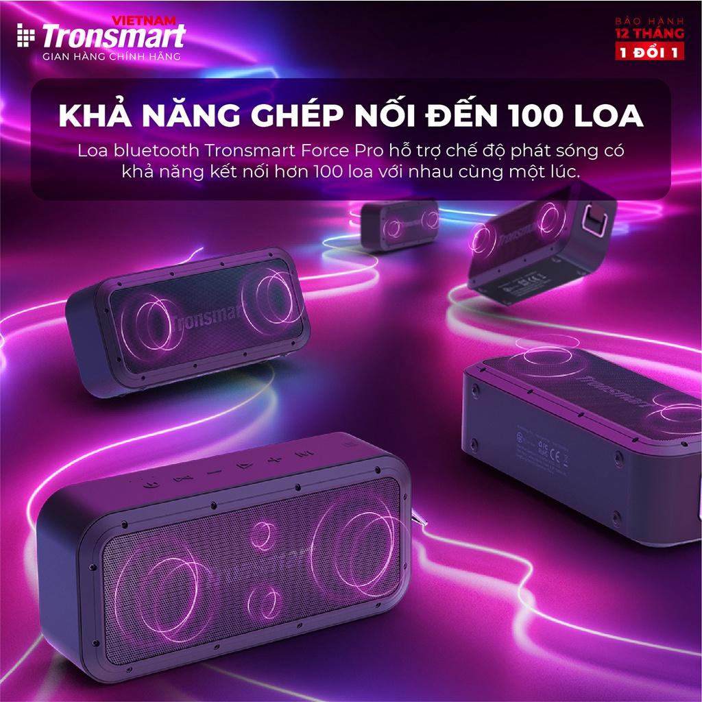 Loa Bluetooth 5.0 Tronsmart Force Pro Chống nước IPX7, Công suất 60W, hỗ trợ NFC, TWS- Hàng chính hãng