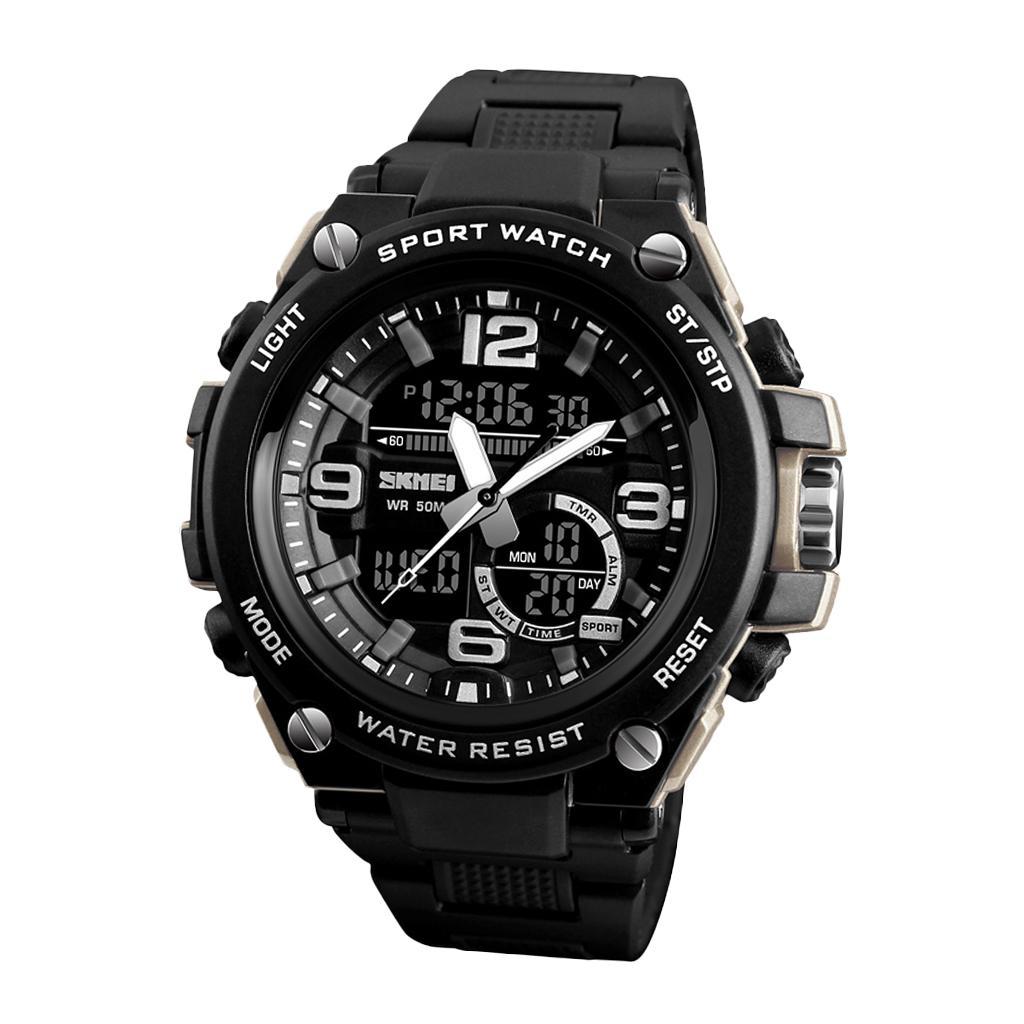Men Sports  Analog  Waterproof Digital Wristwatch