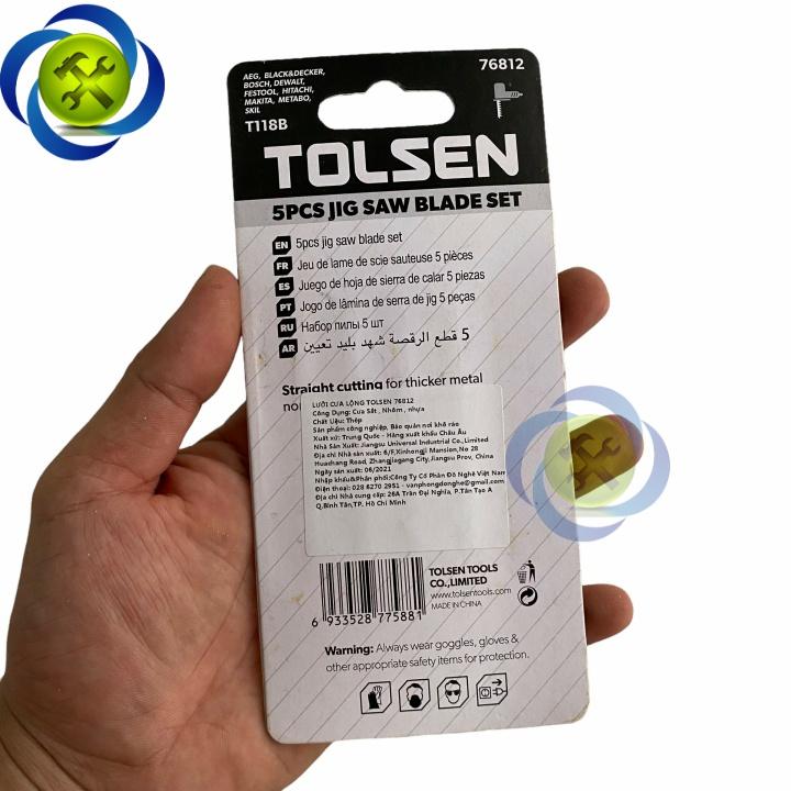 Lưỡi cưa lộng nhựa - sắt Tolsen 76812 75mm, 12TPI màu bạc