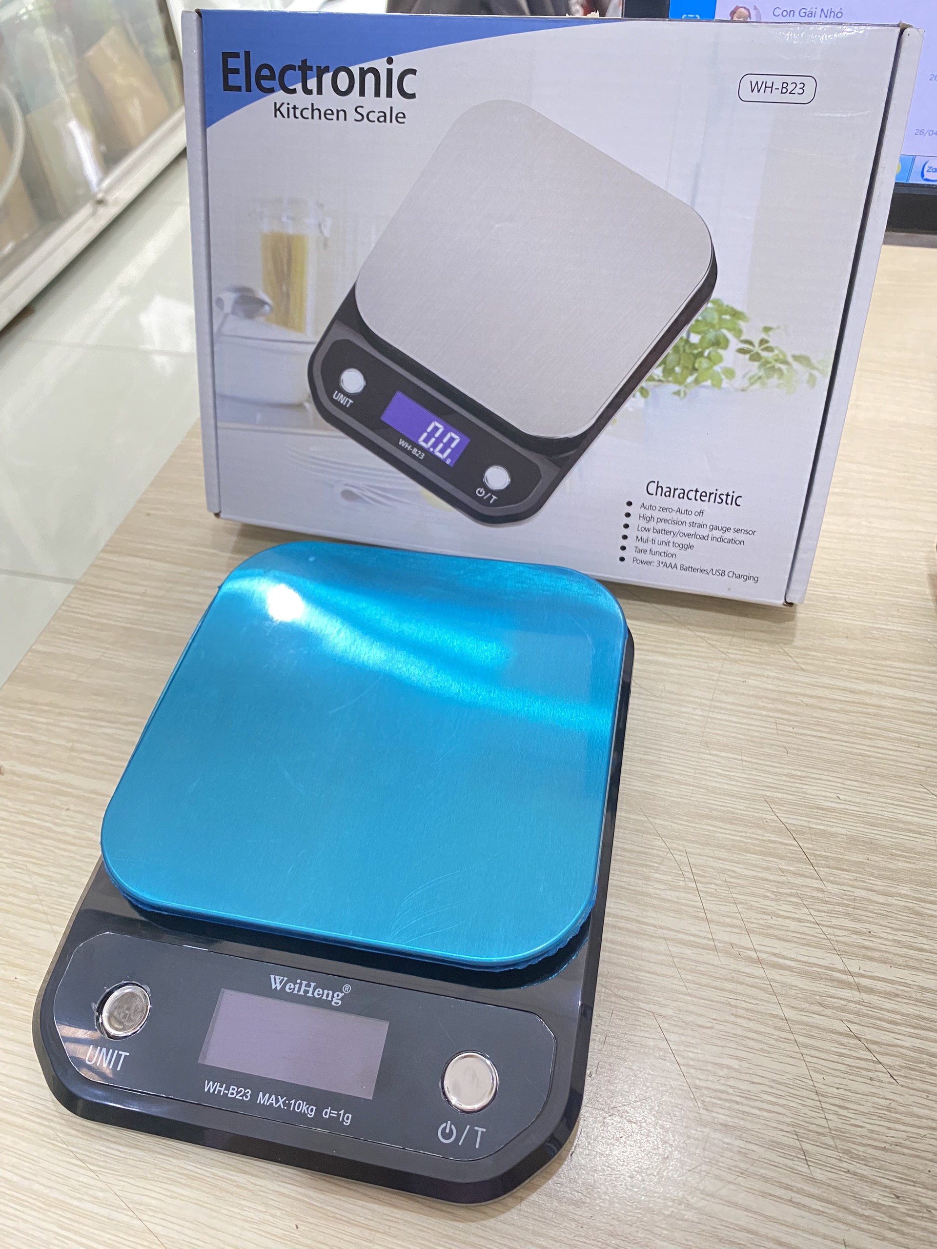 Cân điện tử thực phẩm dùng trong nhà bếp Ebalance Kitchen Scale cân được tới 10kg, cân nhà bếp