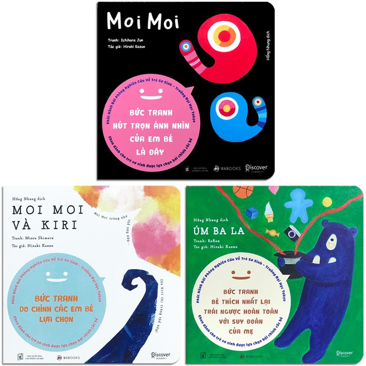 Ehon Moi Moi và Những Người Bạn dành cho trẻ sơ sinh Combo 3 cuốn, lẻ tùy chọn – Ehon Moi Moi và Những Người Bạn Bộ 3 quyển dành cho trẻ sơ sinh