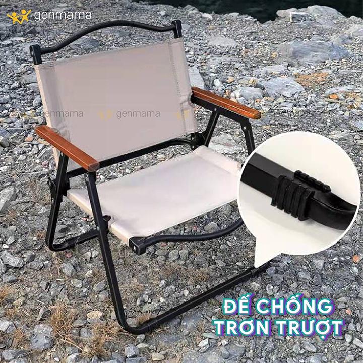 Ghế dã ngoại, ghế tựa gấp gọn có tựa để tay dùng mang đi du lịch, dã ngoại, câu cá. Ghế ngồi ban công, hồ bơi, camping