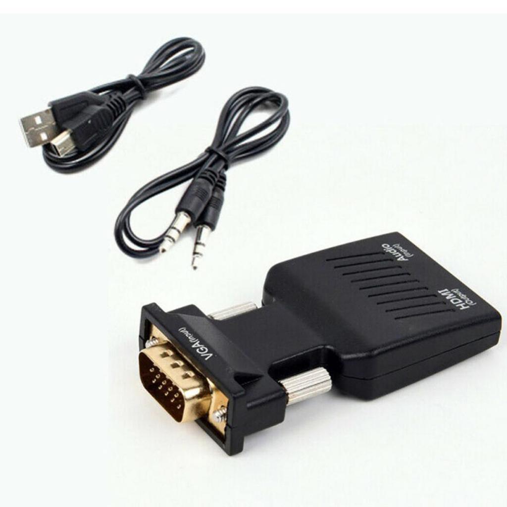 HDMI To VGA Adapter Converter With Audio Support 1080P Signal Output