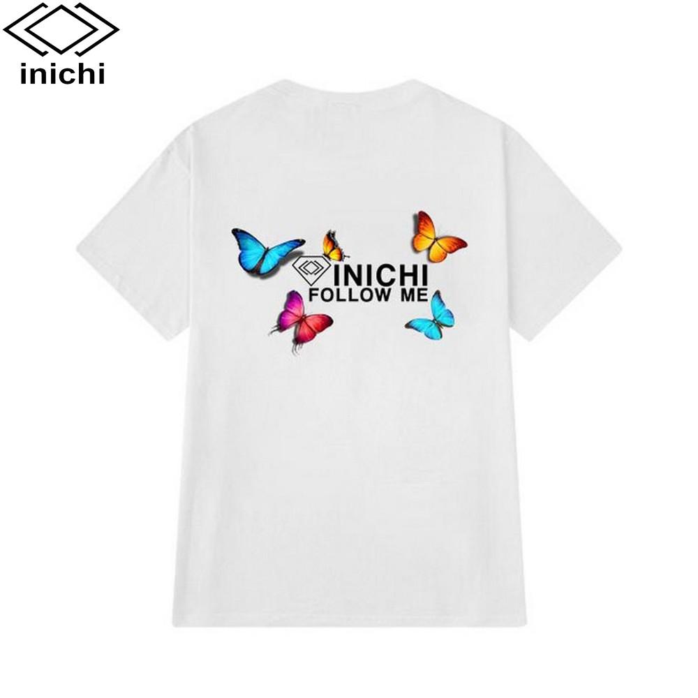Áo thun unisex in họa tiết bướm INICHI 4 màu I11