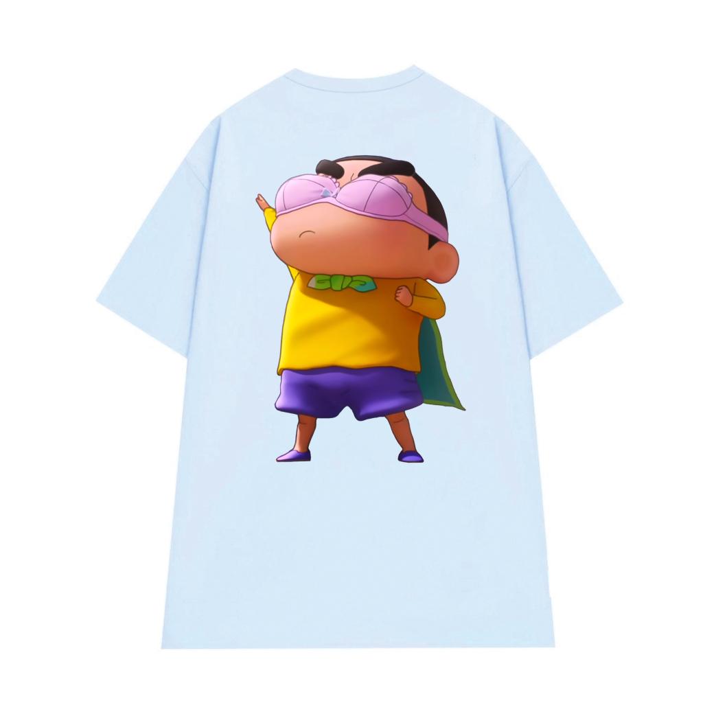 Cao cấp - Áo thun oversize bé Shin Siêu Năng Lực cậu bé bút chì hài hước Shin Chan BND329