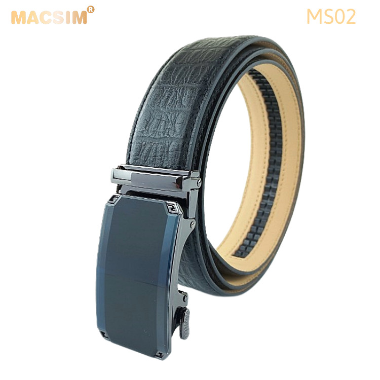 Thắt lưng nam da thật cao cấp nhãn hiệu Macsim MS02