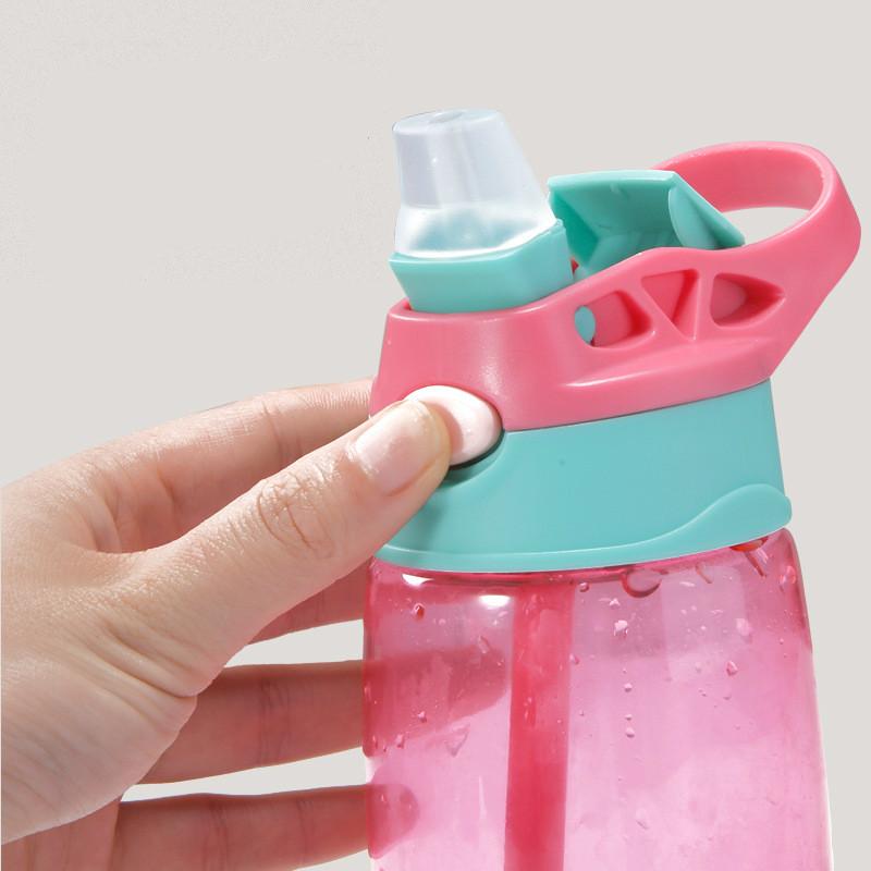 Trẻ Em Nước Sippy Cup Sáng Tạo Hoạt Hình Cho Bé Cốc Có Ống Hút Chống Rò Rỉ Nước Chai Ngoài Trời Di Động Trẻ Em Ly