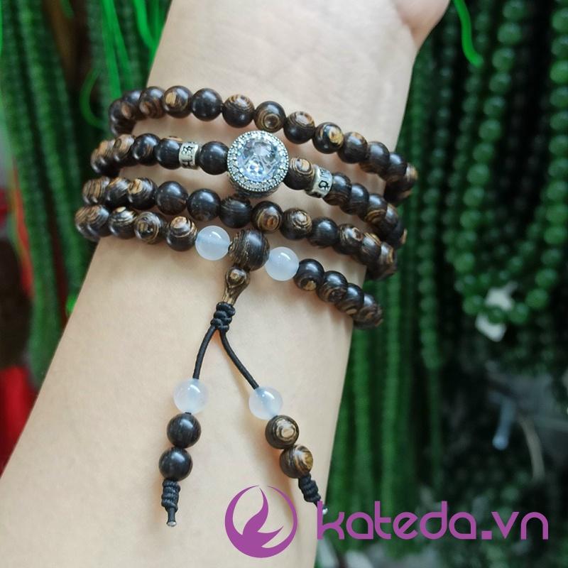 Bộ 2 charm chặn bạc S925 6li mix vong