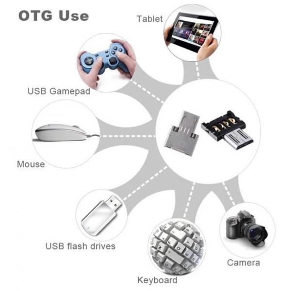 Micro USB Male to USB Female OTG Adapter Converter for Samsung HuaWei Phone