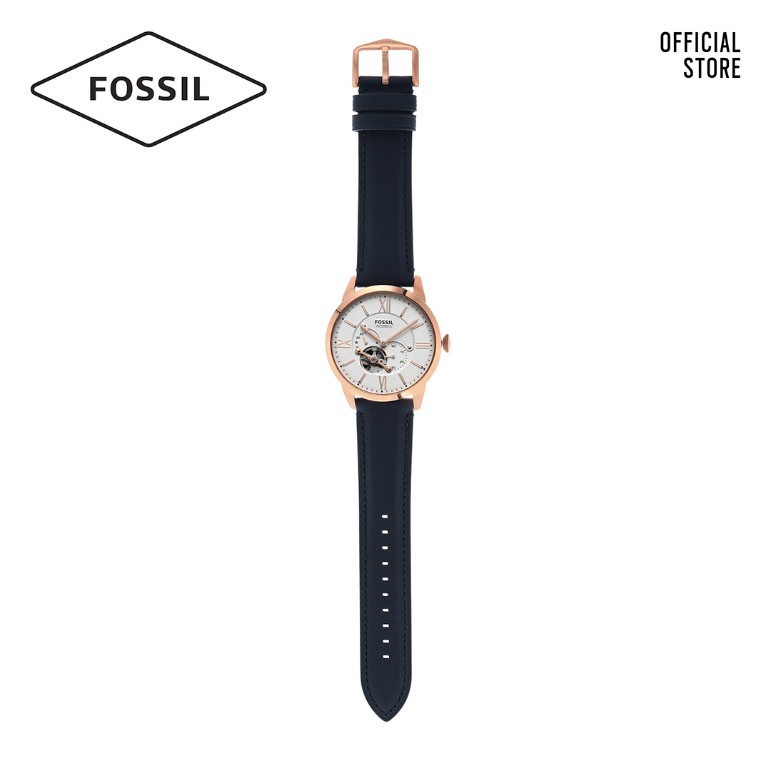 Đồng hồ nam FOSSIL dây da Townsman Automatic ME3171 - màu xanh dương