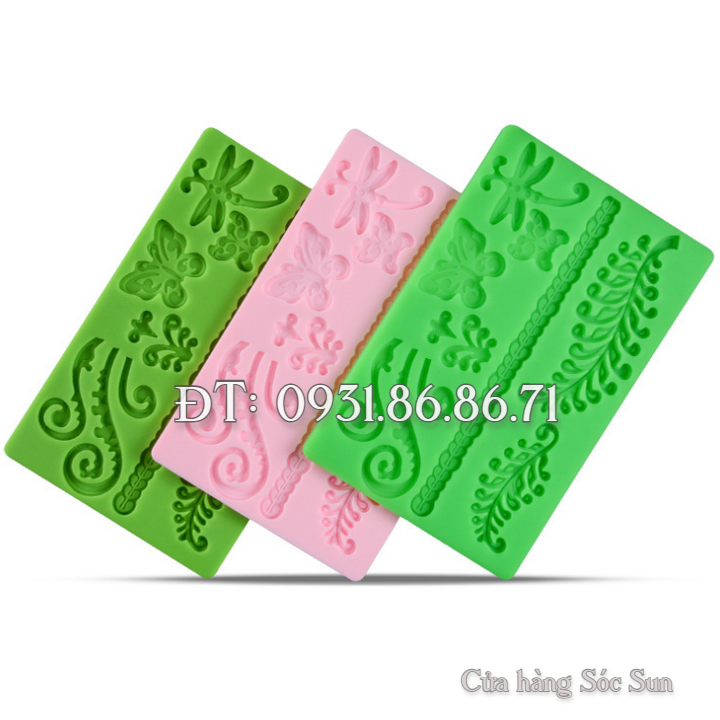 Khuôn silicon viền hoa văn kiểu – Mã số 1680