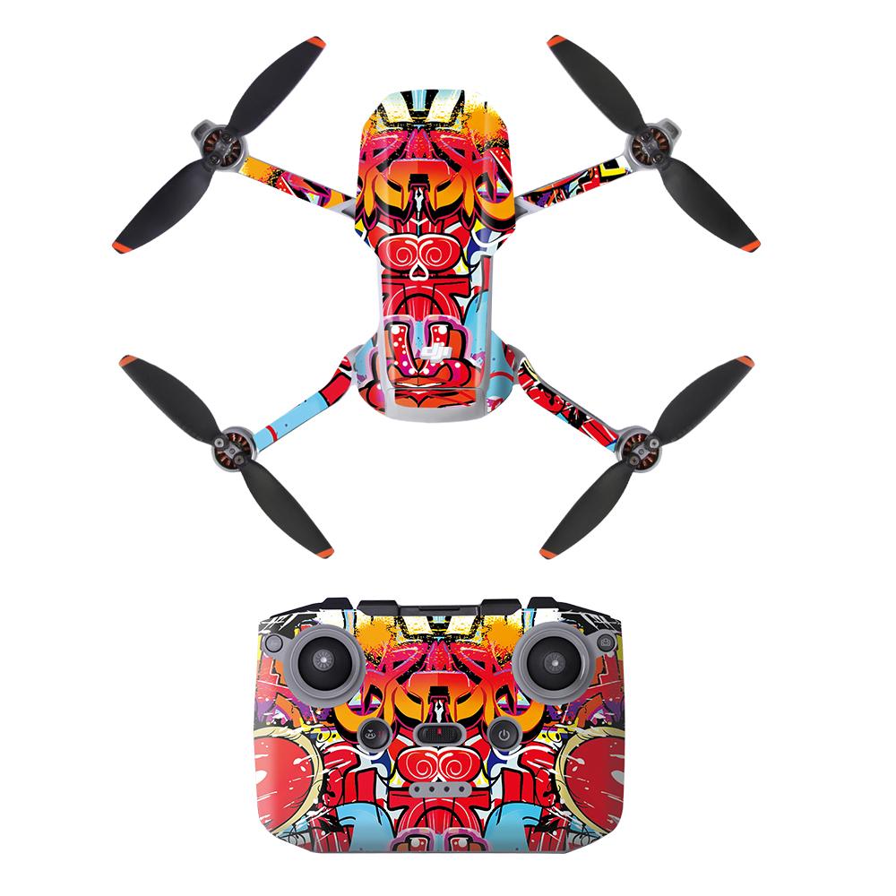 Miếng dán da cho DJI MINI 2 MINI SE Miếng dán bảo vệ Miếng dán PVC chống nước Miếng dán bảo vệ thân máy bay không người lái Phụ kiện cánh tay máy bay không người lái Màu sắc: Đen 10 lớp