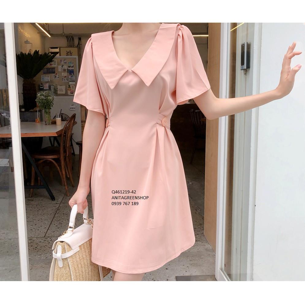 Q461219 ĐẦM XÒE CỔ SEN THIẾT KẾ