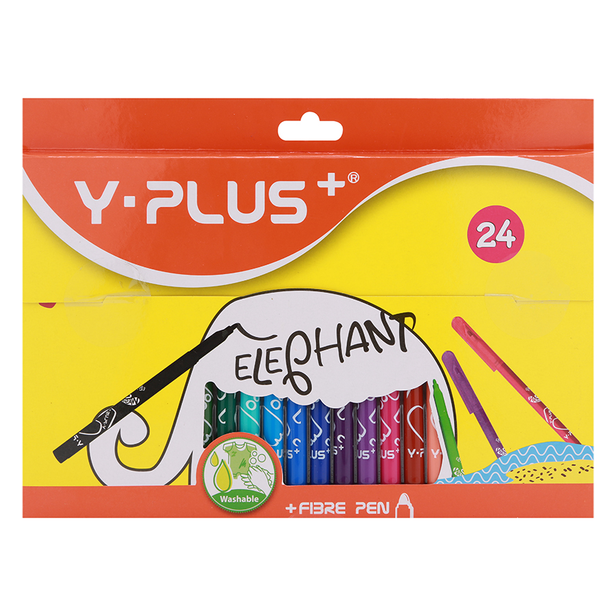 Hộp Bút Lông Màu Tô 24 Màu Elephant Yplus Y PLUS+ YP_FP170200_ELP